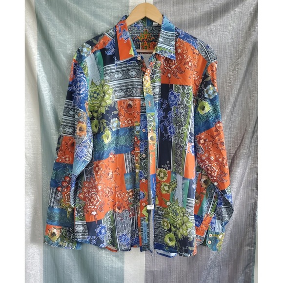 Robert Graham Other - Robert Graham Mens 3TG Patchwork Floral Paisley Button Down Shirt Rare